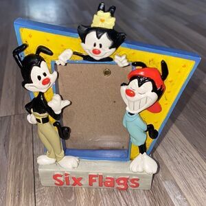 90s vintage aesthetic nostalgia Animaniacs Photo Frame Pinky and the Brain decor